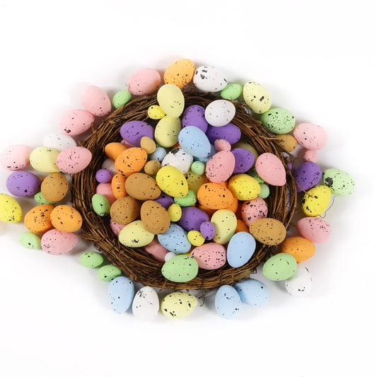 2024 100 Easter Eggs, You Can Make Your Own Mottled Foam Eggs and Egg Wreaths To Decorate The Easter Party